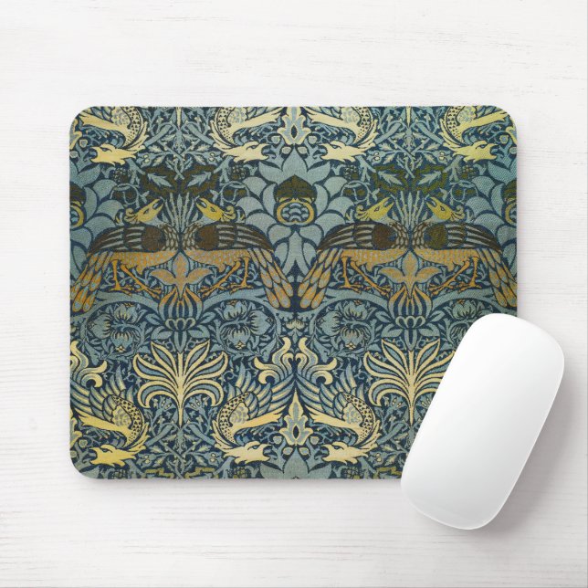 William Morris Peacock Dragon Classic Musmatta (Med mus)
