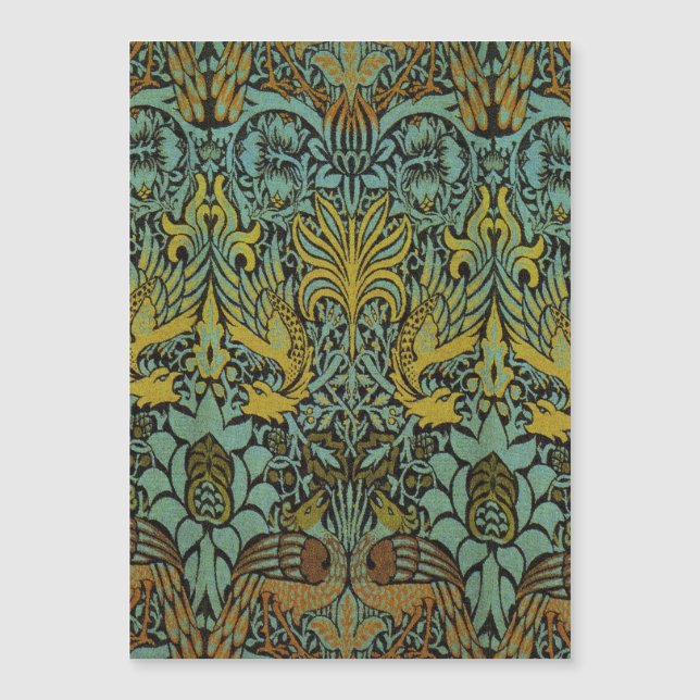 William Morris Peacock Dragon Tapet (Framsida)