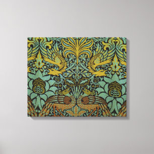 William Morris Peacock Dragon Tapet Canvastryck