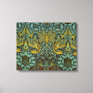 William Morris Peacock Dragon Tapet Canvastryck