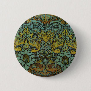 William Morris Peacock Dragon Tapet Knapp