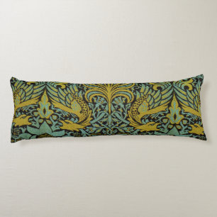 William Morris Peacock Dragon Tapet Kroppskudde