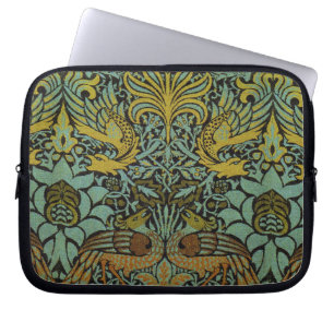 William Morris Peacock Dragon Tapet Laptop Sleeve