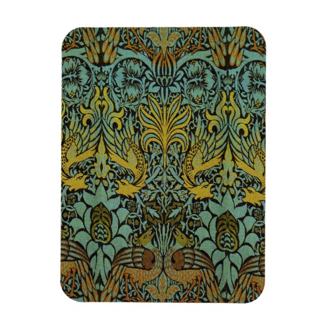 William Morris Peacock Dragon Tapet Magnet (Vertikal)