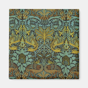 William Morris Peacock Dragon Tapet Magnet