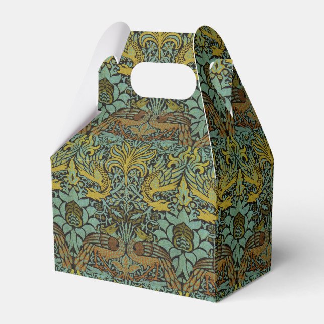 William Morris Peacock Dragon Tapet Presentaskar (Framsidan Sidan)