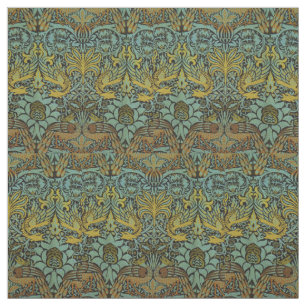 William Morris Peacock Dragon Tapet Tyg