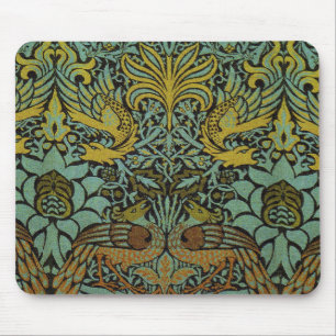 William Morris Peacock Dragon Wallpaper Musmatta