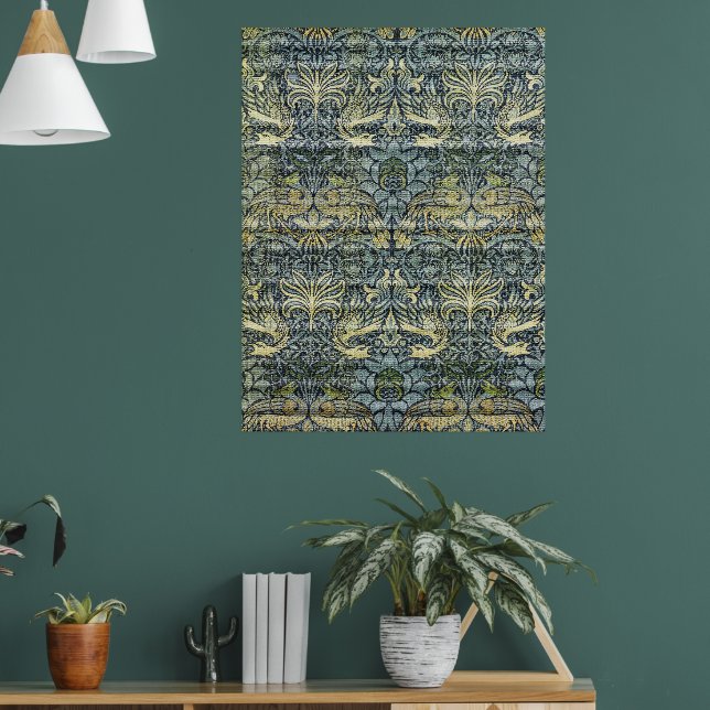 William Morris Peacock och Dragon Poster (Vardagsrum 1)