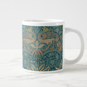 William Morris Peacock och Dragon Textile Design Jumbo Mugg