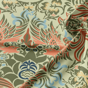 William Morris Peacock och Dragon Tyg