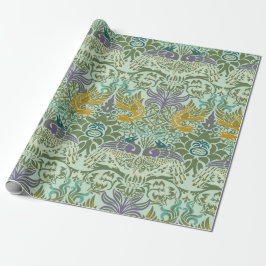 William Morris Peacock och Dragon Wrapping Papprar Presentpapper
