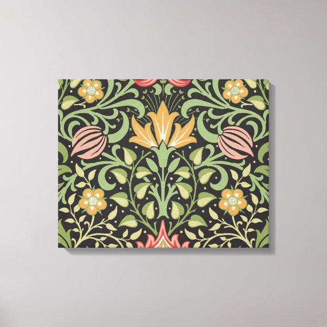 William Morris Persian Blommigt Antique Canvastryck (Framsida)