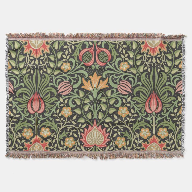 William Morris Persian Blommigt Antique Filt (Framsidan)