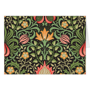 William Morris Persian Blommigt Antique Hälsningskort