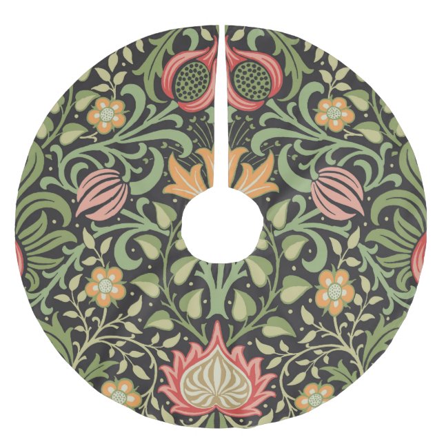 William Morris Persian Blommigt Antique Julgransmatta Borstad Polyester (Framsidan)