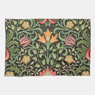 William Morris Persian Blommigt Antique Kökshandduk