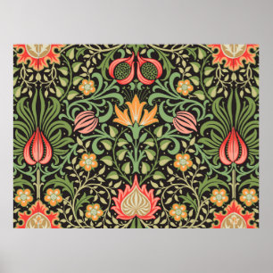 William Morris Persian Blommigt Antique Poster