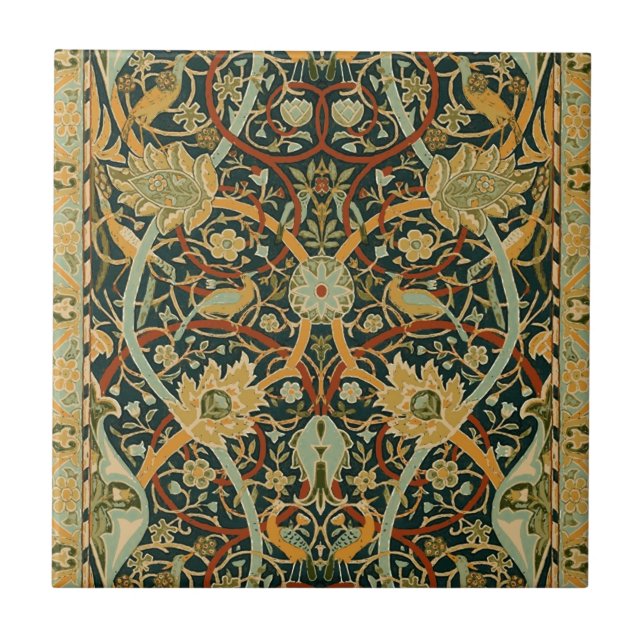 William Morris Persian Oriental Carpet Art Kakelplatta (Framsidan)