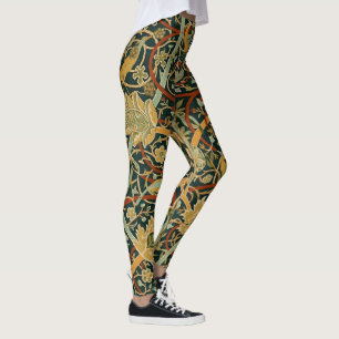 William Morris Persian Oriental Carpet Art Leggings