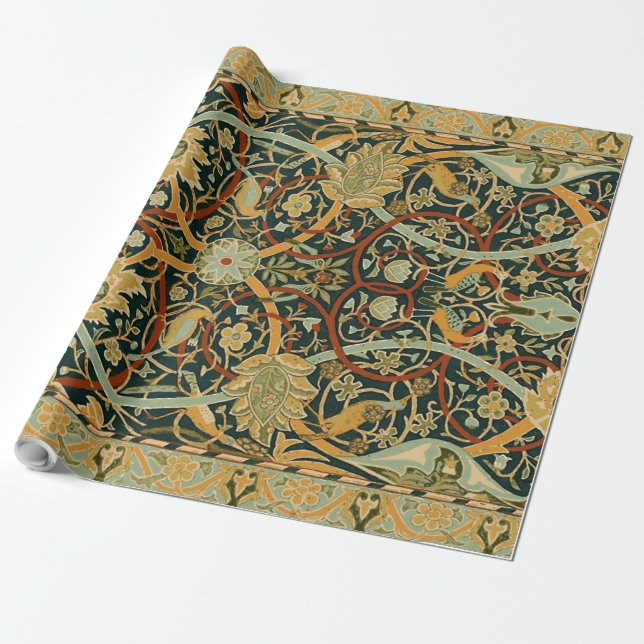 William Morris Persian Oriental Carpet Art Presentpapper (Utrullad)