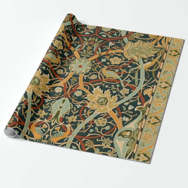 William Morris Persian Oriental Carpet Art Presentpapper (Utrullad)