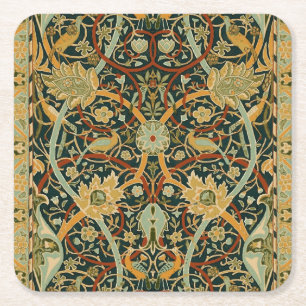 William Morris Persian Oriental Carpet Art Underlägg Papper Kvadrat