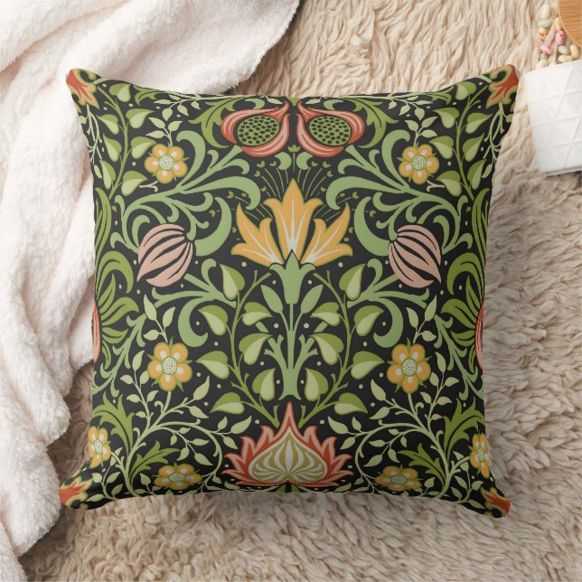 William Morris persiskt blomster botanisk design Kudde (Filt)
