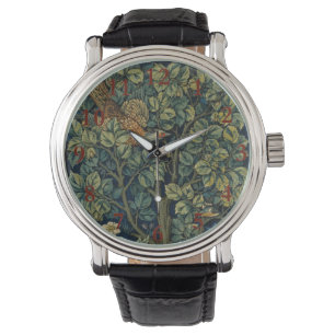 William Morris Pheasant Bird Träd Woodland Armbandsur