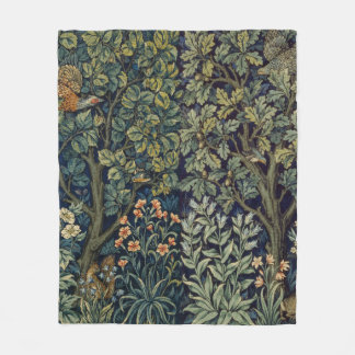 William Morris Pheasant Bird Träd Woodland Fleecefilt