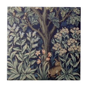 William Morris Pheasant Bird Träd Woodland Kakelplatta