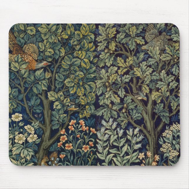 William Morris Pheasant Bird Träd Woodland Musmatta (Framsidan)