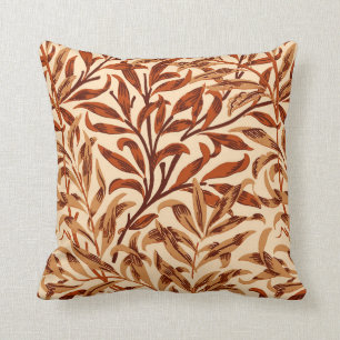 William Morris pillövruska, brunt och beige Kudde