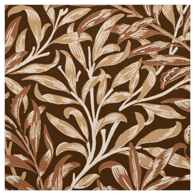 William Morris pillövruska, Taupe och brunt Tyg (Provkarta)
