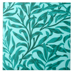 William Morris pillövruska, turkos och Aqua Kakelplatta
