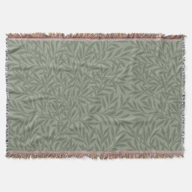 William Morris Pilmönster Antik Ljusgrön Filt (Framsidan)