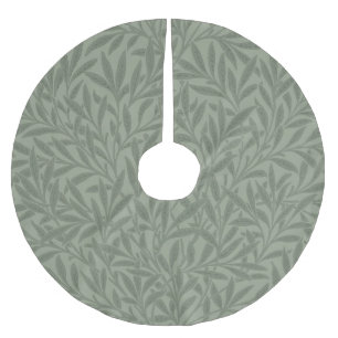 William Morris Pilmönster Antik Ljusgrön Julgransmatta Borstad Polyester