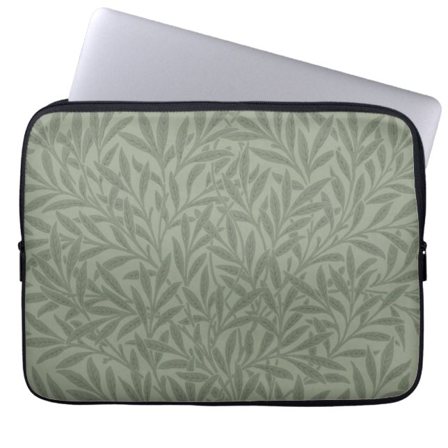 William Morris Pilmönster Antik Ljusgrön Laptop Fodral (Framsidan)