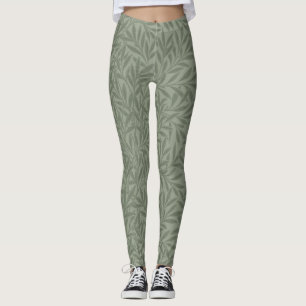 William Morris Pilmönster Antik Ljusgrön Leggings