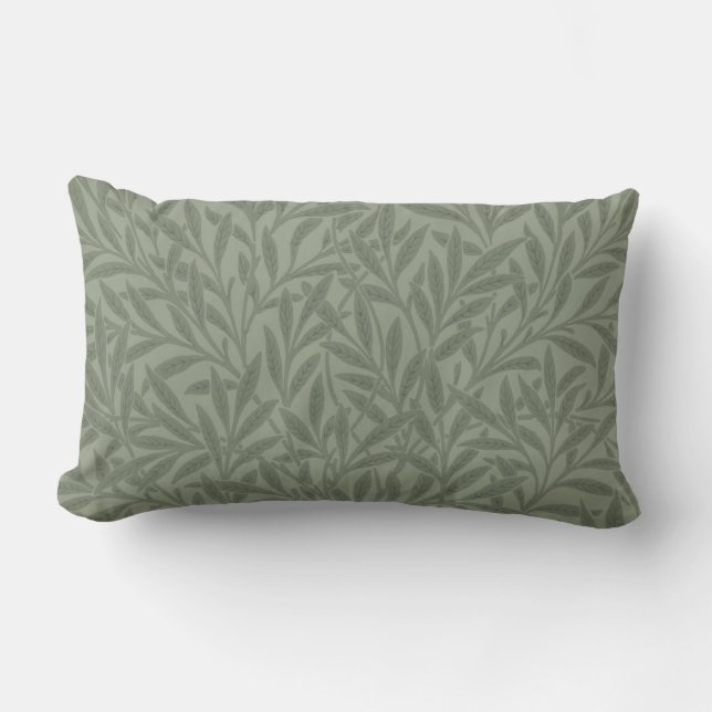 William Morris Pilmönster Antik Ljusgrön Lumbarkudde (Framsida)