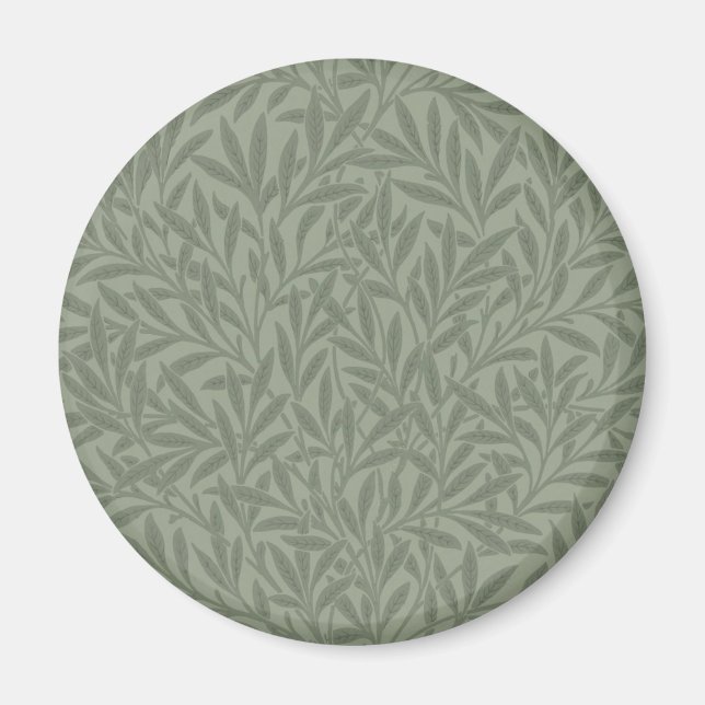 William Morris Pilmönster Antik Ljusgrön Magnet (Framsidan)