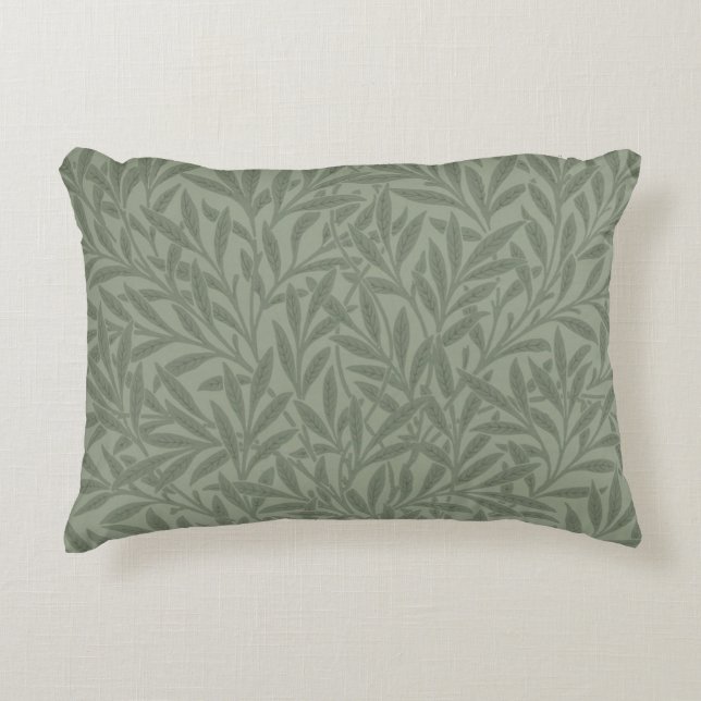 William Morris Pilmönster Antik Ljusgrön Prydnadskudde (Framsidan)