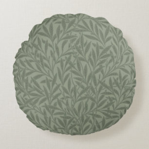 William Morris Pilmönster Antik Ljusgrön Rund Kudde