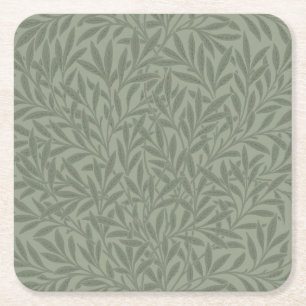 William Morris Pilmönster Antik Ljusgrön Underlägg Papper Kvadrat