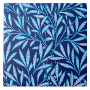 William Morris pilmönster, koboltblått Kakelplatta