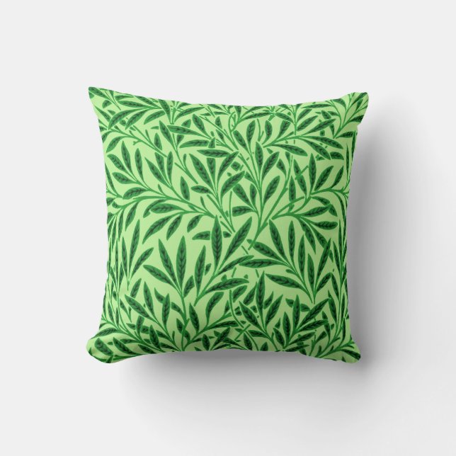 William Morris pilmönster, Ljus Jadegrön Kudde (Framsida)