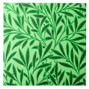 William Morris pilmönster, ljus Jadegrönt Kakelplatta