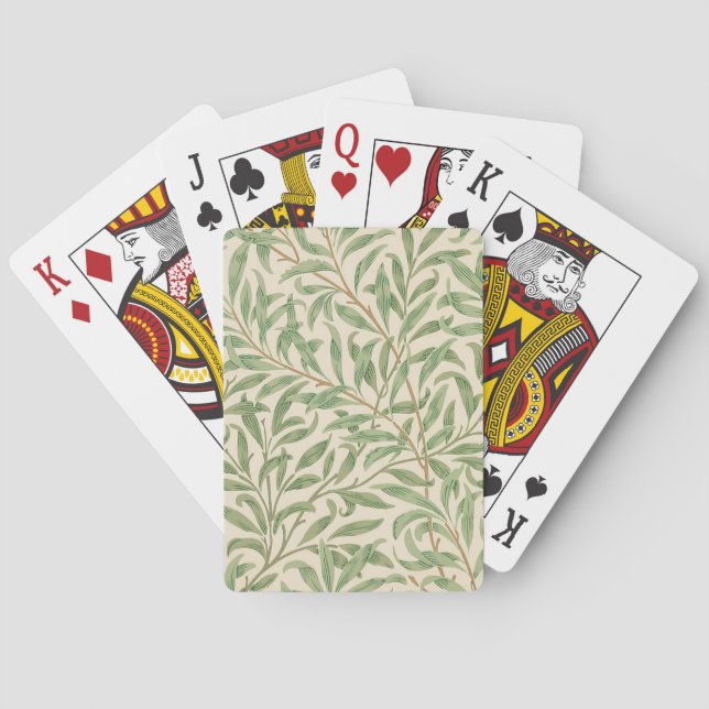 William Morris Pilträd Gård Blomma Klassiker Casinokort (Baksidan)