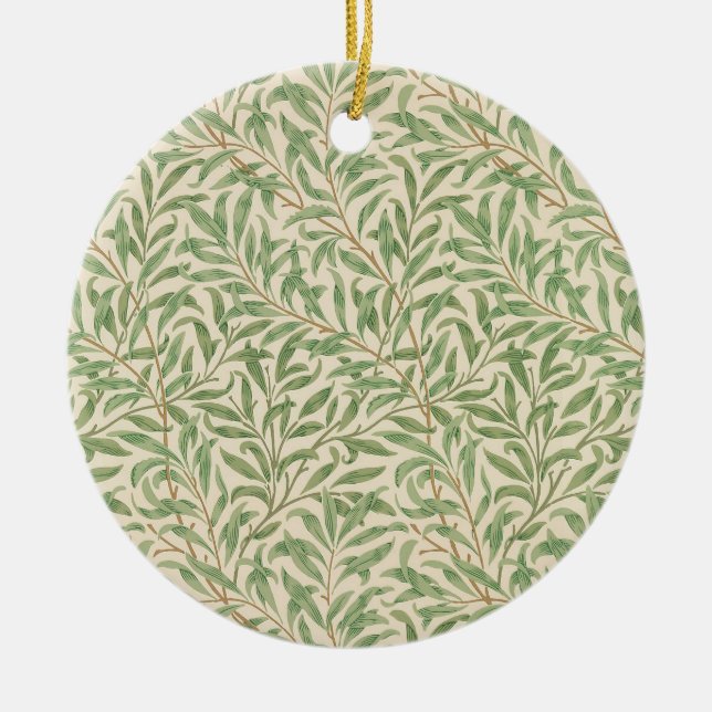William Morris Pilträd Gård Blomma Klassiker Julgransprydnad Keramik (Framsidan)
