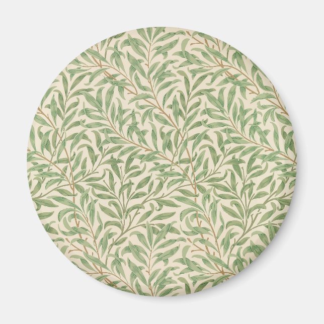William Morris Pilträd Gård Blomma Klassiker Magnet (Framsidan)